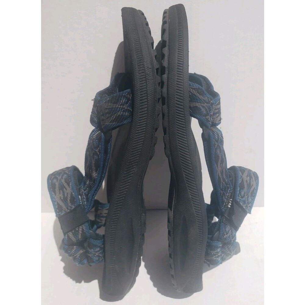 Mens Teva Sandal Sz 9 for Sport Water Wear Blue Black Gray Strap Pattern SN6584 - Picture 4 of 9